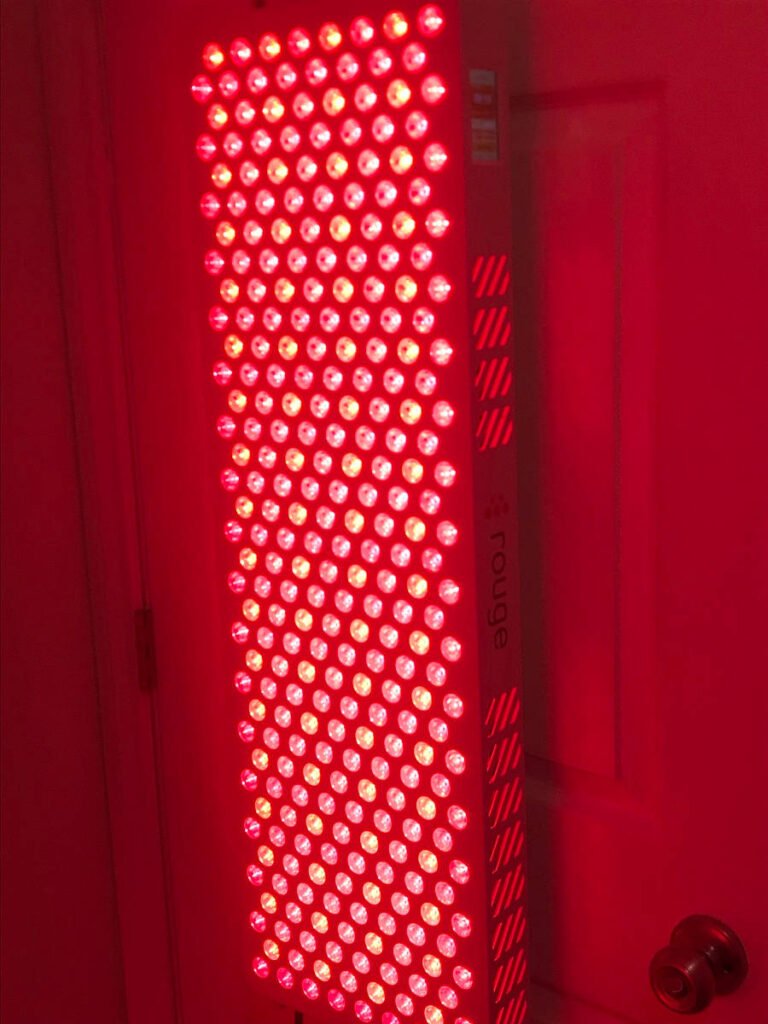 Rouge Red Light Therapy Panel switched on
